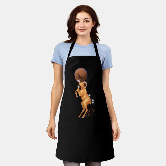 Astro Aries Mars Zodiac Schürze (Getragen)