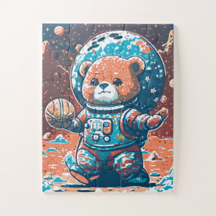 Astro Bear Basketballer Puzzle