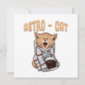 Astro Cat Einladung (Rückseite)