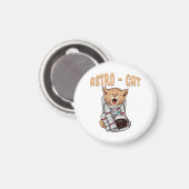 Astro Cat Magnet (Vorderseite/Rückseite)