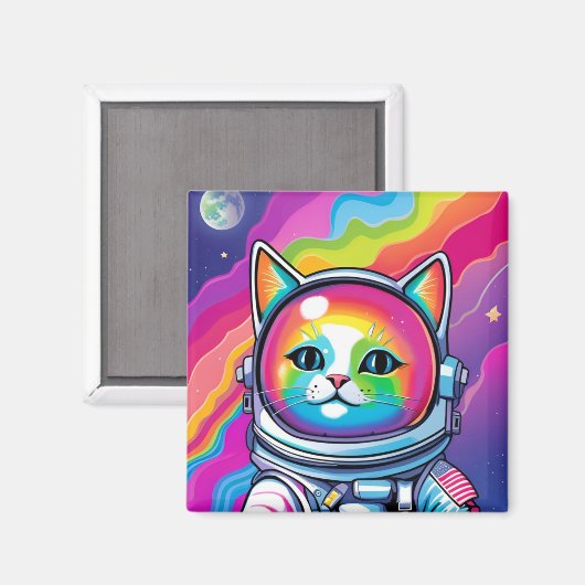 Astro-Cat Magnet (Vorderseite/Rückseite)