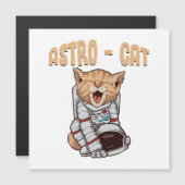 Astro Cat Magnetkarte (Vorne/Hinten)
