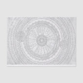 Astro-Diagramm in ausgeblendetem lateinischem Text Seidenpapier (Vorderseite)