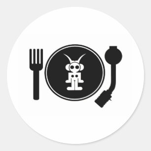 Astro-DJ Runder Aufkleber