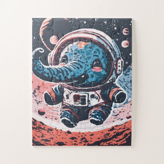 Astro Elephant Puzzle (Vertikal)