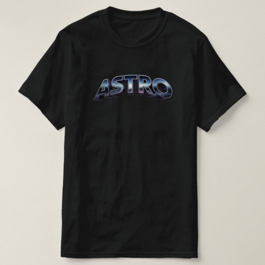 Astro Futuristic Galaxy Streetwear T-Shirt (Design vorne)