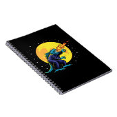 Astro-Godzilla-Illustration mit Design Notizblock (Rechte Seite)