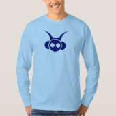 Astro Head-Blau mit Rückdruck T-Shirt (Vorderseite)