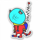 Astro-Kater-Anzug Aufkleber (Vorderseite)