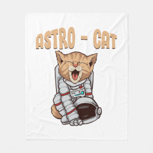 Astro-Katze Fleecedecke