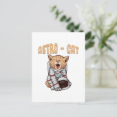 Astro-Katze Postkarte (Stehend Vorderseite)