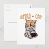 Astro-Katze Postkarte (Vorne/Hinten)