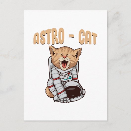 Astro-Katze Postkarte (Vorderseite)