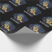 Astro-knot Funny Astronaut Pun Dark BG Geschenkpapier (Ecke)