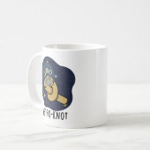 Astro-knot Funny Astronaut Pun Kaffeetasse (Vorderseite Links)