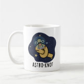 Astro-knot Funny Astronaut Pun Kaffeetasse (Links)