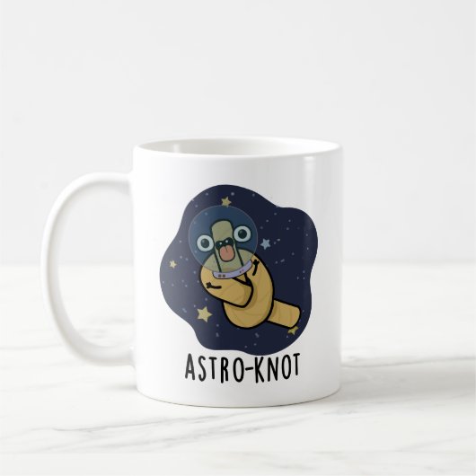 Astro-knot Funny Astronaut Pun Kaffeetasse (Links)