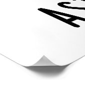 Astro-knot Funny Astronaut Pun Poster (Ecke)