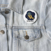 Astro-Knoten Lustiger Astronauten-Wortwitz Button (Beispiel)
