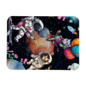 Astro-meow im Universe Flexible Foto Magnet (Horizontal)