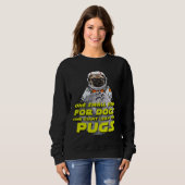 Astro Mops - Space Astronaut Mops - Funny Mops Ges Sweatshirt (Vorne ganz)