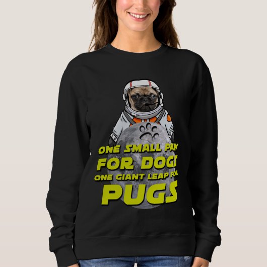 Astro Mops - Space Astronaut Mops - Funny Mops Ges Sweatshirt (Vorderseite)