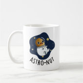 Astro-Nuss Astronautenpun Kaffeetasse (Links)