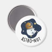 Astro-Nuss Astronautenpun Magnet (Vorderseite/Rückseite)