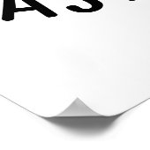 Astro-Nuss Astronautenpun Poster (Ecke)