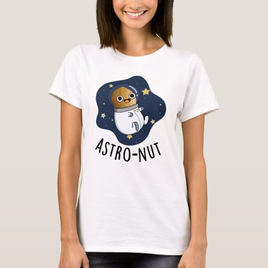 Astro-Nuss Astronautenpun T-Shirt (Vorderseite)