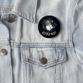 Astro-Nuss-Nuss Astronaut Pun Dark BG Button (Beispiel)