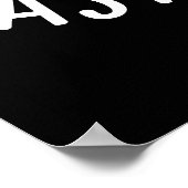 Astro-Nuss-Nuss Astronaut Pun Dark BG Poster (Ecke)