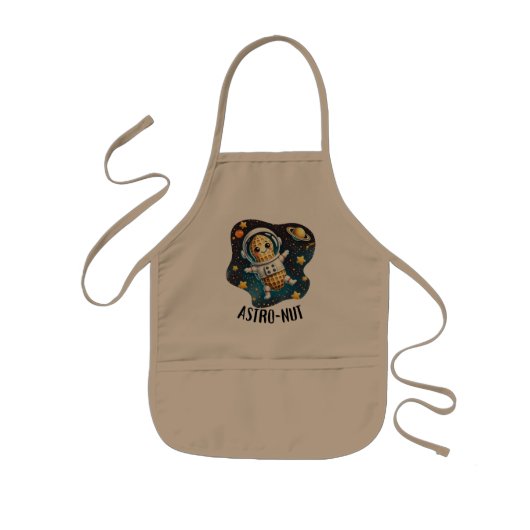 Astro-Nut Peanut, Astronaut Pun |  Kinderschürze (Vorne)