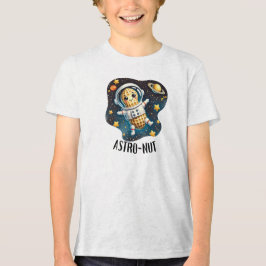 Astro-Nut Peanut, Astronaut Pun | Tri-Blend Shirt