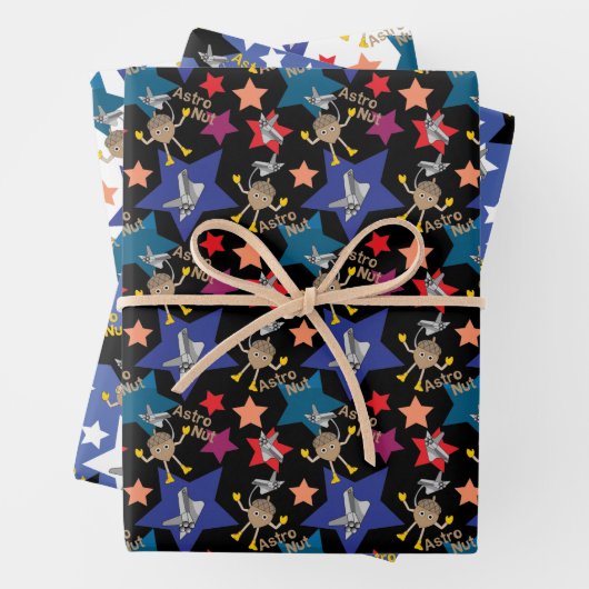 Astro Nut Stars Geschenkpapier Set (Beispiel)
