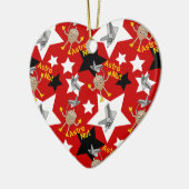 Astro Nut Stars Keramik Ornament (Links)