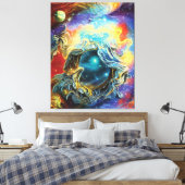 Astro Physics Canvas Print Leinwanddruck (Insitu (Schlafzimmer))