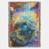 Astro Physik-Throw-Blanket Decke (Vorderseite Vertikal)