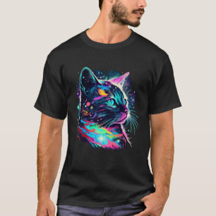 Astro Regenbogenkatze T-Shirt