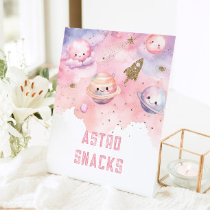 Astro Snacks Outer Space Planeten Geburtstagsparty Sockelschild