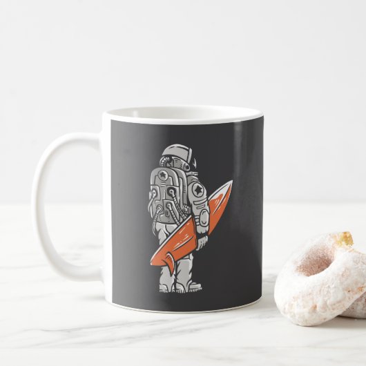 Astro Surfer Kaffeetasse (Mit Donut)