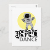 Astro-Tanz, Astronaut Postkarte (Vorne/Hinten)