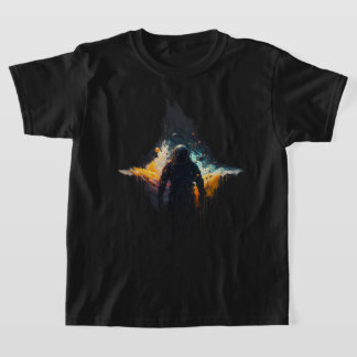 Astro-Tropfen: Astronaut Space Art T - Shirt