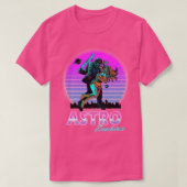 Astro Zombies Vapor Wave Transparenter Hintergrund T-Shirt (Design vorne)