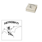 ASTROBAT! Bat Super Hero Gummistempel (Stempel)