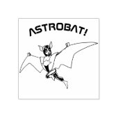 ASTROBAT! Bat Super Hero Gummistempel (Prägung)