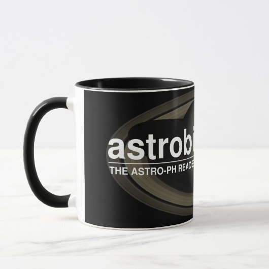 Astrobites Tasse - Saturn (dunkler Hintergrund) (Links)