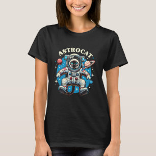 Astrocat Siamese Cat Space Adventure T-Shirt