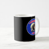 Astrochimp Ham 1961 Vintag Look Kaffeetasse (VorderseiteRechts)