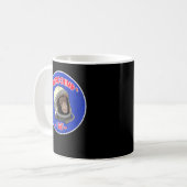 Astrochimp Ham 1961 Vintag Look Kaffeetasse (Vorderseite Links)
